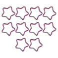 thumbnail image 1 of 10 piezas de mosquetón con forma de estrella de cinco puntas, Clip para llavero, para acampar y viajar Rosa claro Zulema Llavero mosquetón, 1 of 8