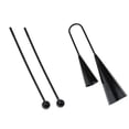 thumbnail image 1 of Campana Doble Tono Metal Campana de Percusión + 1 Par de Mazo de Percusión Palo Sunnimix Percusion Mallet Stick, 1 of 8