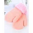 thumbnail image 4 of PULLIMORE Winter Warm Mitten Gloves for Baby Kids Fleece Lined Toddler Boys Girl Snow Glove (Pink), 4 of 6