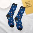 thumbnail image 4 of Goofa Space Pattern Children's Crew Socks, Kids' Daily Wear and Sports Socks, Breathable Socks, Sports Socks, Moisture-Wicking Socks for Children, 4 of 6