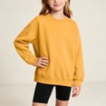 thumbnail image 3 of Auroural Girls Clothes 10-12 Girls Sweatshirts 10/12 Kids Boys Girls Sweatshirt Fashion Cute Solid Color Long Sleeved Casual Sports Hoodie Pullover Top Boys Sweatshirt And Girls Clothes, 3 of 9