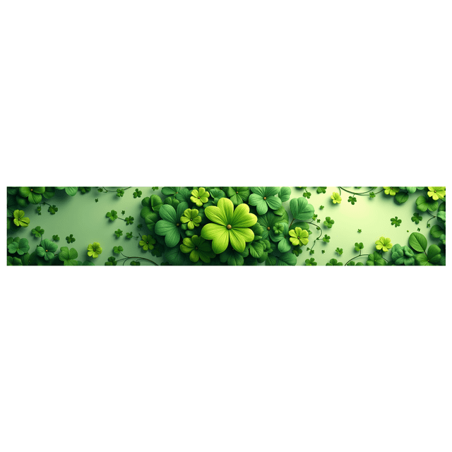 Cloverleaf Greenery Theme Background Banner Party Decorations St Patrick's Day Decor Event Backdrop Celebration Photography Props