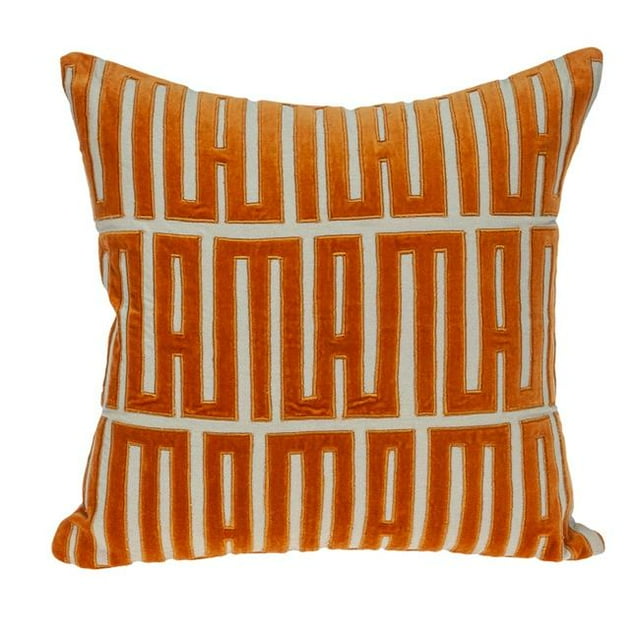 Parkland Collection PILF21034D Zenza Coussin Rouge Contemporain avec Insert en Duvet
