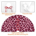 thumbnail image 4 of Sikiie Rose Leopard Print 30-48 inches {designName} Print Christmas Tree Skirt Snowman Xmas Tree Skirt with Edge Christmas Decorations for Holiday Party48", 4 of 7