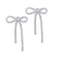 thumbnail image 1 of BEADCEST Pendientes De Moño De Metal Plateado Para Mujer Con Estilo Delicado Y Uso Como Accesorio, 1 of 8