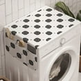 thumbnail image 1 of Abstract Washing Machine Organizer, Monochrome Illustration of Celtic Like Knots on a Plain Background, Anti-slip Fabric Top Cover for Washer and Dryer, Charcoal Grey and White, by Ambesonne, 1 of 1