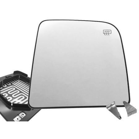 APA Replacement for Towing Mirror Glass Upper Part Power Heated for 2004 - 2015 TITAN Passenger Right Side 963658S600 NI1325114