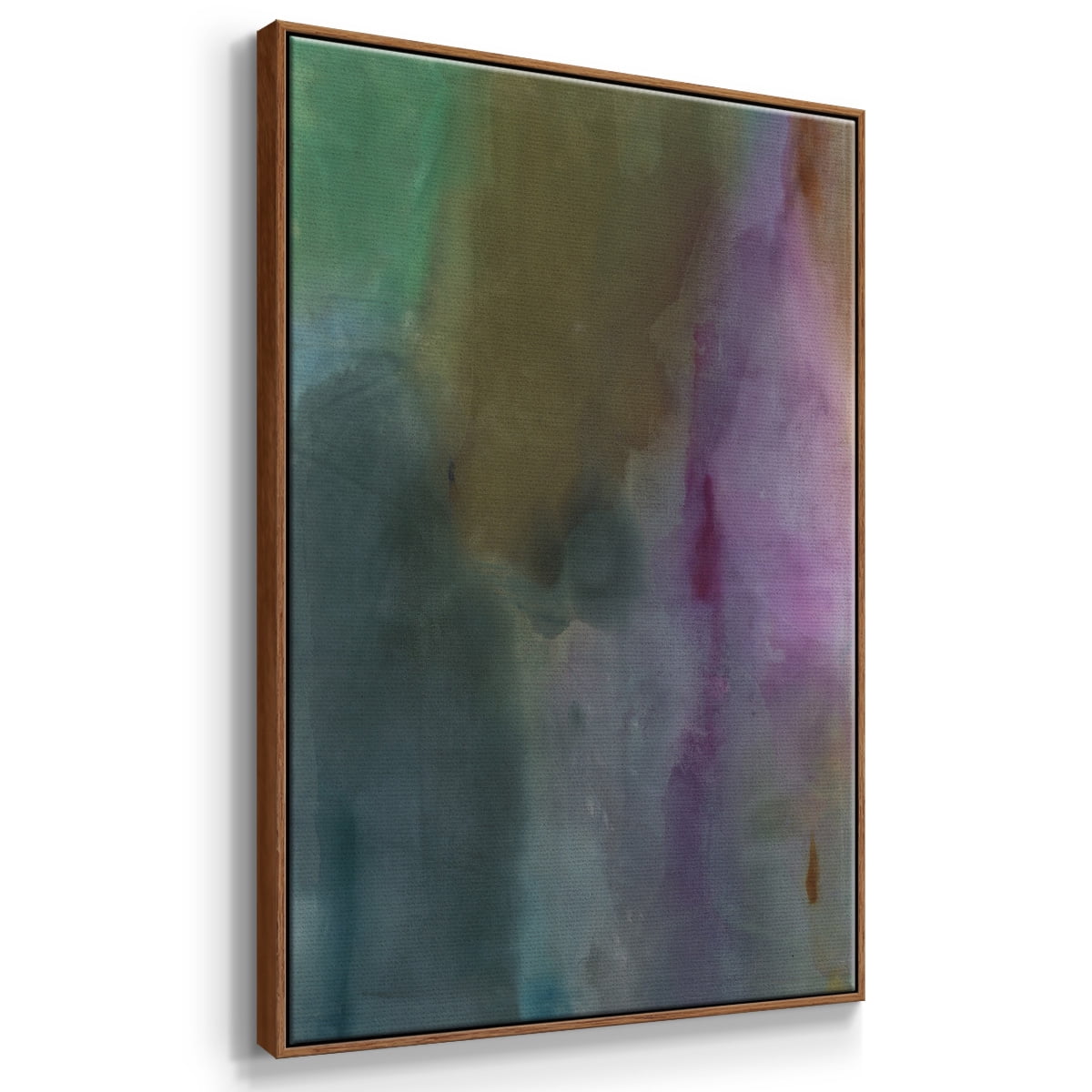 Simple Yet Affecting Framed Premium Gallery Wrapped Canvas - Ready to Hang - 17 x 25 - Walnut Floating Frame