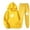 Yellow, variant on Vhkiploz 2Pcs Plus Size Winter Gym Sweatsuits for Women's Long Sleeve Pullover Hoodie and Taper Joggers Solid Printed Everyday Athletic Outfit Sets