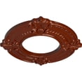 thumbnail image 3 of Ekena Millwork 9"OD x 4 1/8"ID x 5/8"P Benson Ceiling Medallion (Fits Canopies up to 4 1/8"), Hand-Painted Firebrick, 3 of 7