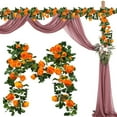 thumbnail image 2 of Artificial Vine Flowers Plants Artificial Flower Flowers Vine Garlands Hanging For Wedding Garden Wall Decoration Flowers Wedding Garden Decor, 2 of 9