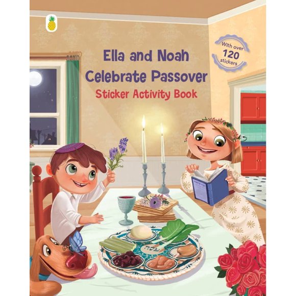 Ella and Noah celebrate Passover: sticker activity book (120+ Stickers with matching scenes, coloring, matching, counting, mazes and more)