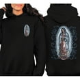 thumbnail image 2 of Unisex Catholic Hoodie, Virgen Maria de Guadalupe Graphic Hoodie with Religious Art Print, Faith-Inspired Cotton Hooded Sweatshirt, Sizes S–5XL, 2 of 7