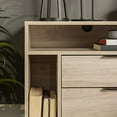 thumbnail image 4 of Lincoln 25" Modern Storage Bedroom Nightstand in Natural Birch, 4 of 10