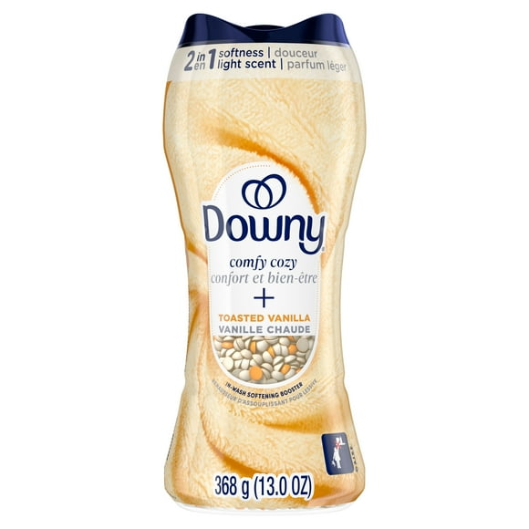 Downy Comfy Cozy In-Wash Laundry Scent Booster Beads, Toasted Vanilla Scent, Softness and Freshness, 368G