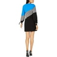 thumbnail image 3 of ALFANI $89 Womens New Blue Printed Tie Crew Neck Long Sleeve Shift Dress 14 B+B, 3 of 3