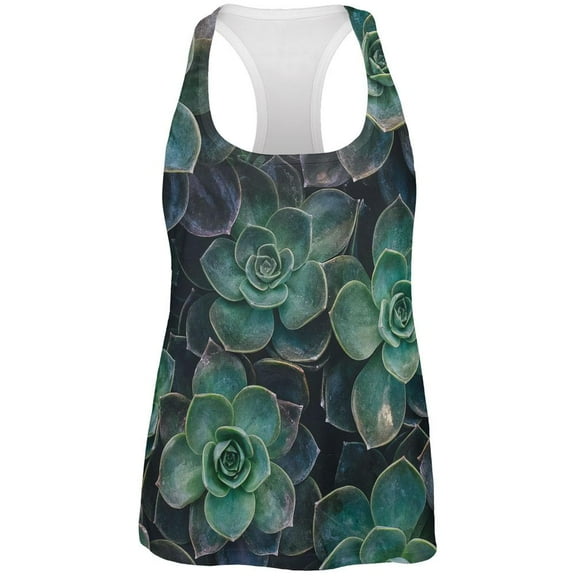 Halloween Succulent Costume Nature All Over Womens Work Out Tank Top Multi MD