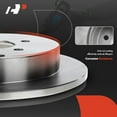 thumbnail image 3 of A-Premium Rear Disc Brake Rotors Set Compatible with Jeep Compass Patriot Chrysler 200 Sebring Dodge Avenger Caliber Mitsubishi Lancer, 3 of 4