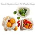 thumbnail image 4 of Kitchen Details 3 Pack Reusable Cotton Mesh Produce Bags, 4 of 9