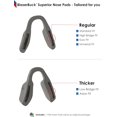 thumbnail image 4 of BlazerBuck Replacement Nose Pads Piece for Oakley Metalink OX8153 Eyeglass, Grey, Standard, 4 of 6