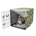 thumbnail image 5 of Tropical Dog Crate Cover, Exotic Forest Pattern with Abstract Flowers Leaves and Toucan Bird, Easy to Use Pet Kennel Cover Small Dogs Puppies Kittens, 7 Sizes, Multicolor, by Ambesonne, 5 of 6