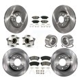 thumbnail image 1 of Transit Auto Front Rear Wheel Hub Bearings Assembly Disc Brake Rotors and Semi-Metallic Pads Kit (10Pc) for Car 2009-2013 Mazda 6 3.7L - Left Right Side (Driver Passenger) KBB-106725, 1 of 10