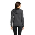 thumbnail image 2 of District Juniors The Concert Fleece Full Zip Hoodie-S (Heathered Charcoal), 2 of 6