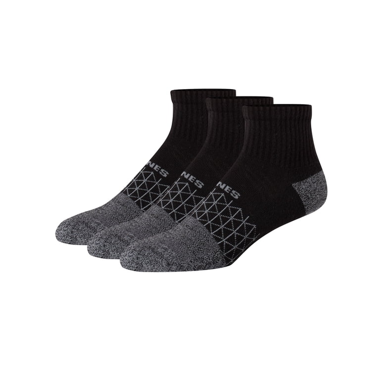 Hanes Absolute Active Men's Cushioned Ankle Socks 3-Pack photo 1