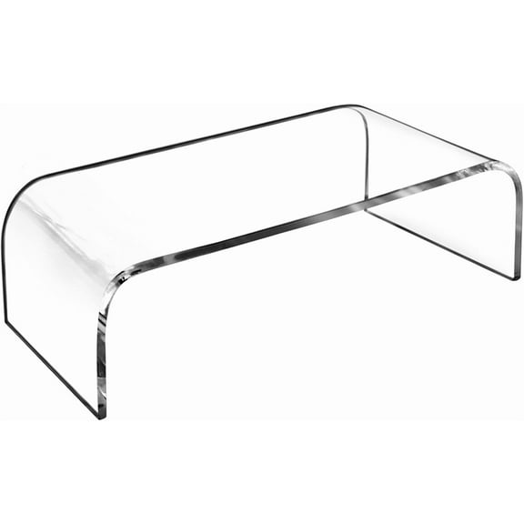 AMT Premium Acrylic Clear Monitor Riser Laptop/PC/Multimedia Monitor Stand for Home Office