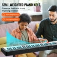 thumbnail image 3 of VEVOR Teclado de piano digital de 88 teclas, electrico, portátil y semipesado con soporte, 3 of 9
