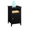 thumbnail image 3 of Pemberly Row Armoire de Rangement en Bois Transitionnelle avec Étagère Noire, 3 of 6