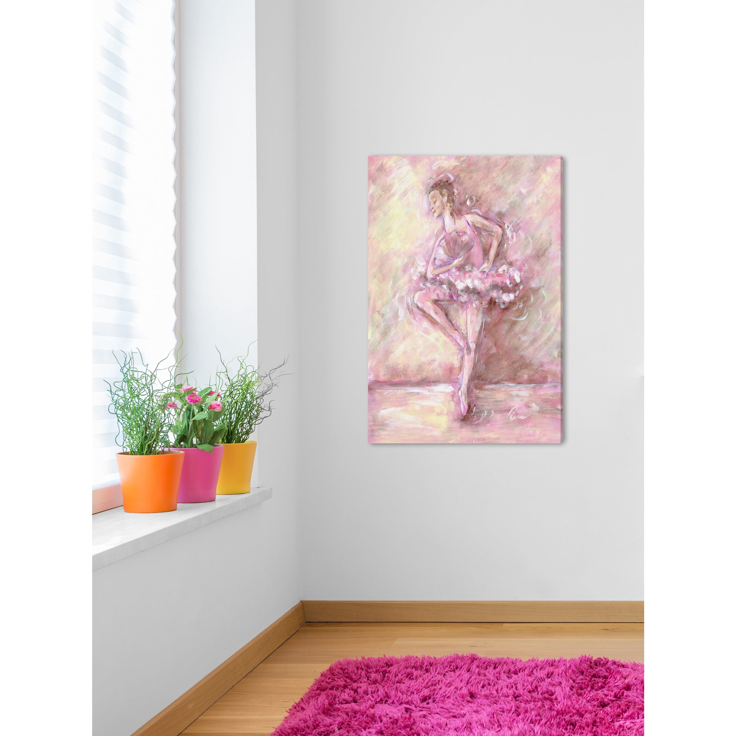 Marmont Hill "En Pointe" by Reesa Qualia Painting Print on Wrapped Canvas