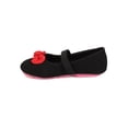 thumbnail image 4 of New Girl Betani Ada-5 Leatherette Perforated Bow Tie Mary Jane Flat (Toddler), 4 of 5