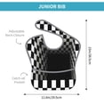 thumbnail image 4 of Easygdp 3d Black and White Checkerboard Tunnel Bibs For Babies, Baby Bibs for Eating, Toddler Bibs, Waterproof Bibs, Feeding Bibs, for Toddlers, Boys, Girls, 4 of 8
