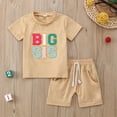 thumbnail image 2 of YUIVH Baby Boy Clothes Little Boys Shorts Summer Outfits Summer Casual Children Set Toddler Letter Short Sleeve Shirts + Shorts Two Piece Set T-Shirt & Shorts to Big Kid, 2 of 8
