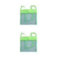 thumbnail image 4 of Vogacara Bolsa de malla de playa Bolsa de arena plegable para niños Bolso de juguetes para niños Senderismo al aire libre Bolsa de hombro de viaje Verde S 2piezas Vogacara CBP314462, 4 of 5
