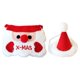 thumbnail image 5 of Babero navideño con gorro para mascotas, decoración navideña para perros y gatos pequeños, ideal para fiestas de invierno. ¡Un regalo fantástico! Acce sombrero de pelota rojo y blanco, 5 of 8