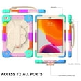 thumbnail image 3 of Universal Case Compatible with iPad 10.2 (8th/7th Generation) /iPad Air (3rd Generation) /iPad Pro (10.5 Inch) - Shockproof Rugged Case with Hand Strap Protective Kickstand Kids Cover (02 Colorful D), 3 of 6