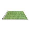 thumbnail image 2 of Ahgly Company Machine Washable Indoor Square Checkered Turquoise Blue Modern Area Rugs, 6' Square, 2 of 4