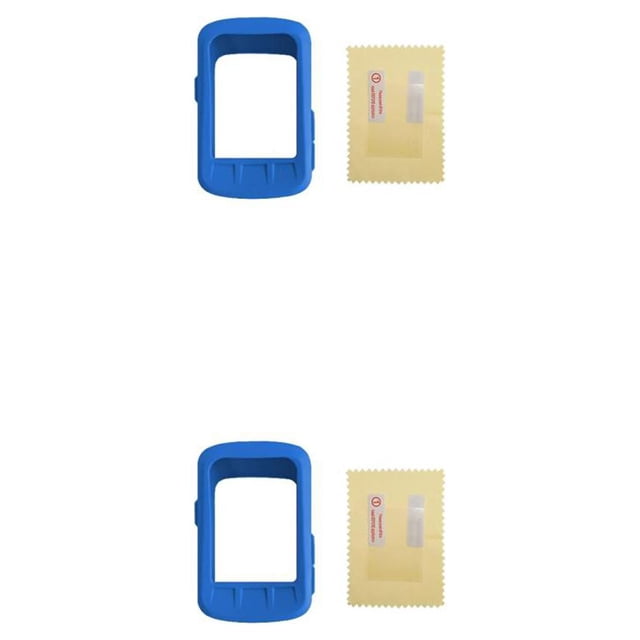 Toystoory Funda protectora para ordenador de bicicleta, funda para cronómetro multicolor, Protector de pantalla antipérdida para exteriores, Azul 2Conjunto