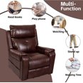 thumbnail image 2 of Mook Power Lift Chair Recliners - Red Brown, 2 of 5