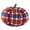 Navy Plaid, variant on Decorative Harvest Plush Pumpkins - Orange Plaid Small
