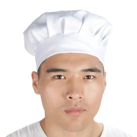 Destyer Unisex Chef Hat Elastic Adjustable Work Cap BBQ Workshop ...
