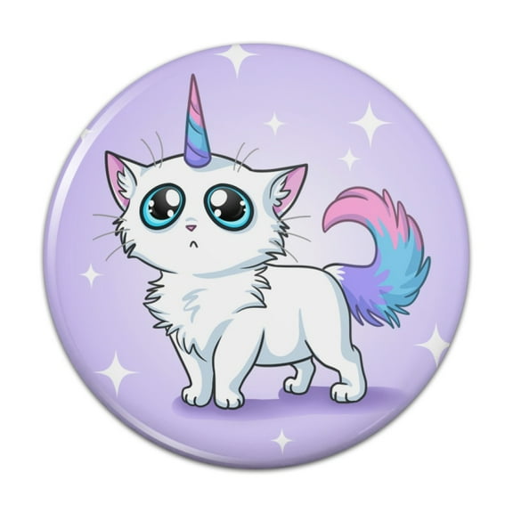 Cat Unicorn Pinback Button Pin