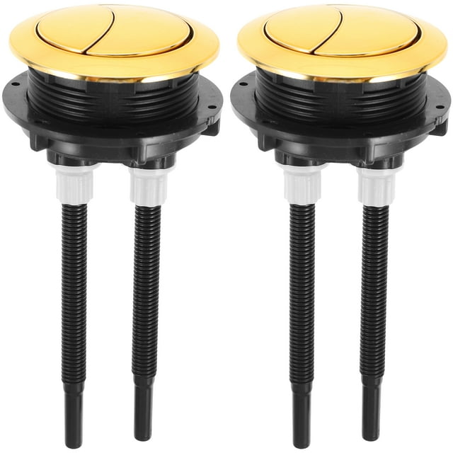 2 botones de cabeza redonda para cisterna de descarga, accesorio para inodoro de baño.