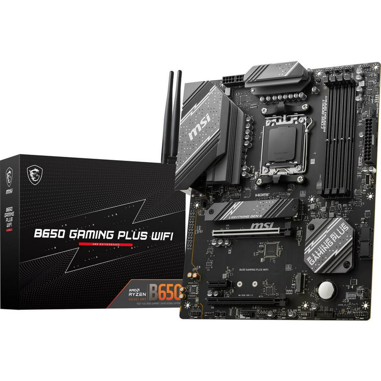 MSI B650 GAMING PLUS WIFI AM5 AMD B650 SATA 6Gb/s ATX Motherboard 