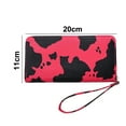 thumbnail image 2 of Cow Printed Wallet for Women Girls Cute Stylish Leather Purses, 2 of 6