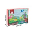 thumbnail image 4 of Juego de tren magnético de madera para niños pequeños - Bloques educativos de dinosaurios con coches magnéticos para niños aprendiendo y jugando creativamente, 4 of 9