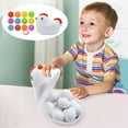 thumbnail image 1 of Fesfesfes 12PCS Pull String Chicken Storage Box Shape Matching Eggs Transportation Vehicle Twist Eggs Toy Enhances Cognitive Skills and Hand Eye Coordination, 1 of 6