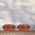 thumbnail image 4 of 6-Piece Hanging Planter Fence Planter Hanging Planter for Outdoor Plants Metal Hanging Bucket Pot with Drainage Holes and Hooks for Outdoor Porch, 4 of 5